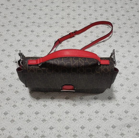 Calvin Klein Red Convertible Crossbody Satchel ❤️ - Picture 2 of 8